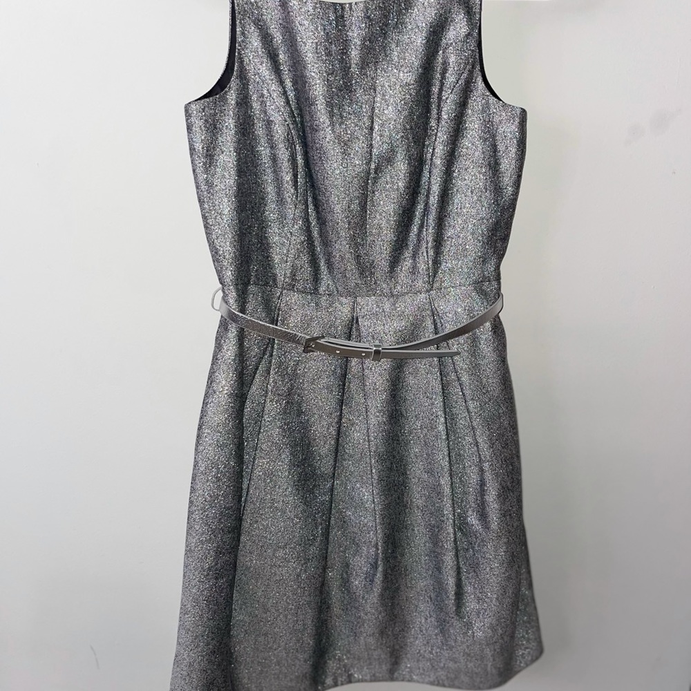 Silver Sparkle White House Black Market Cocktail Dress